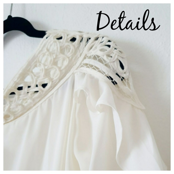 💥"Leonor" Crochet Off Shoulder Blouse - Picture 8 of 11